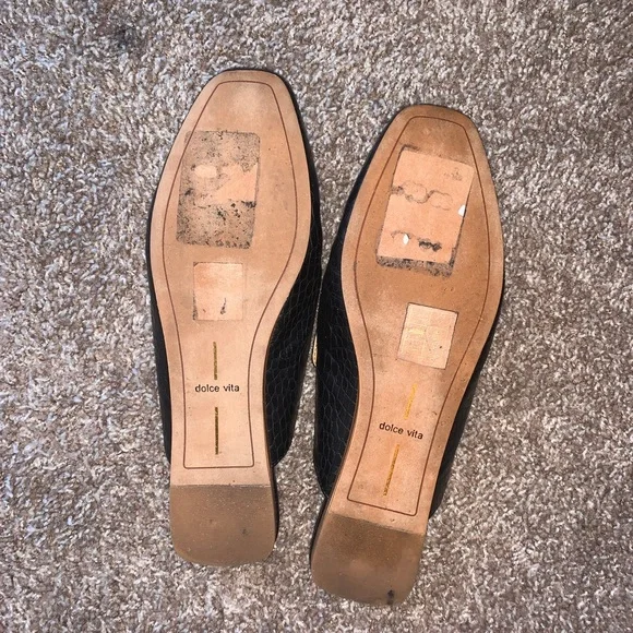 Dolce Vita Black snakeskin mules - Picture 4 of 4